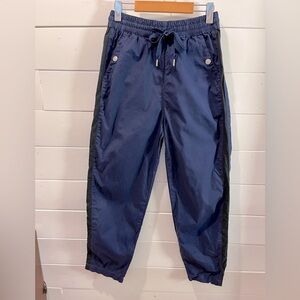 💙 MAEVE Anthropologie – Navy Pants with Black Side Stripes (Size S)